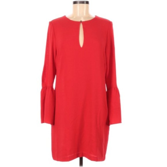 NWT LEYDEN Nordstrom Rack Red Casual Dress - Picture 1 of 2